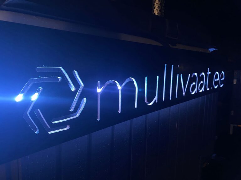 Mullivaat kümblsustünni led sildid külgedel