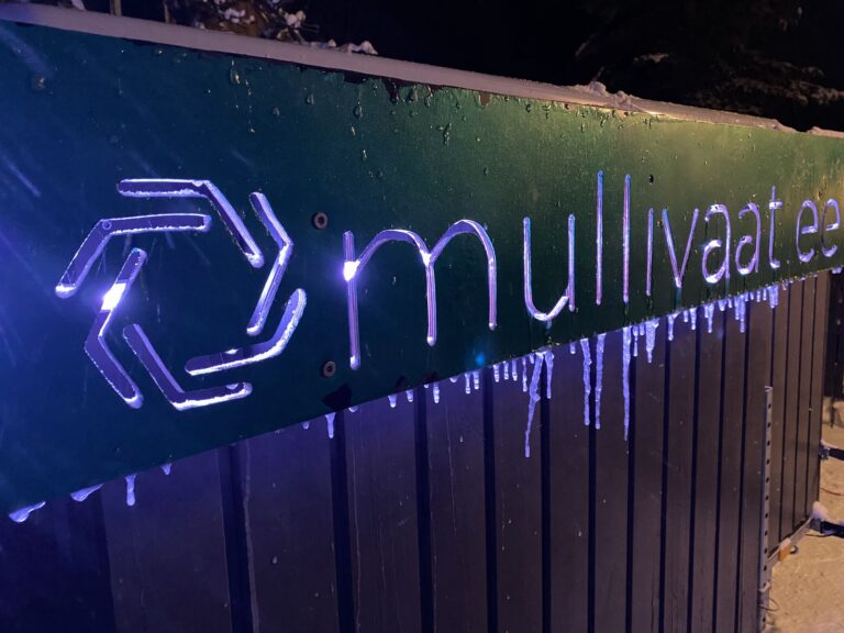 Gaasiküttega kümblustünn talvel
